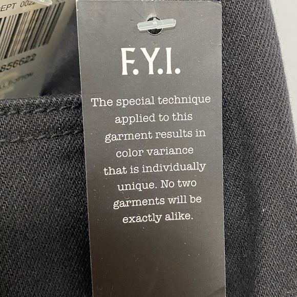 NWT HT Denim Flared Bell Bottom Jeans Size 19 Black Hi-Rise Grunge Y2K Urban - Picture 16 of 16